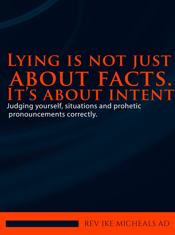 Lying Is Not About Facts