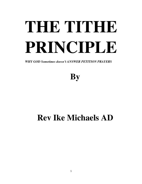 The Tithe Principle - Image 3